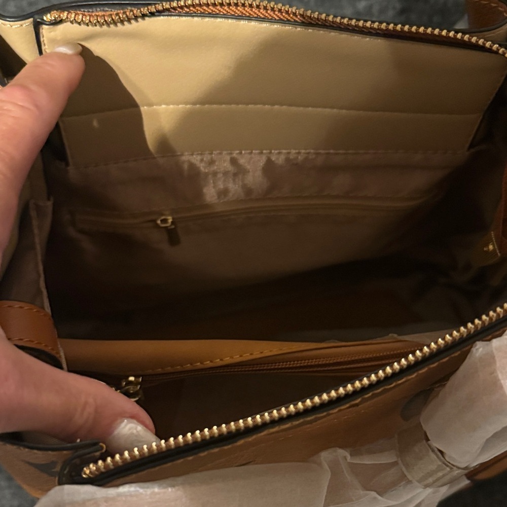 Brown Designer Tote Bag - Picture 3 of 9